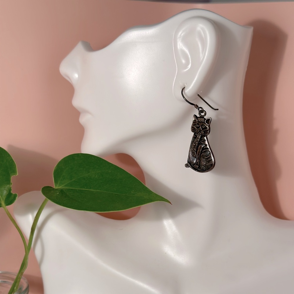 925 silver Cat Earrings